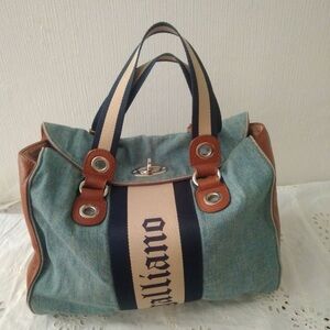 John Galliano Denim and Leather